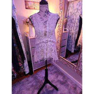 Boho Crochet and Lace Top